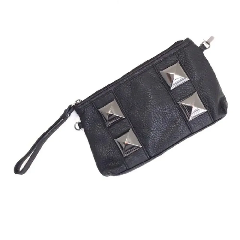 Kate Landry studded black wristlet read comm